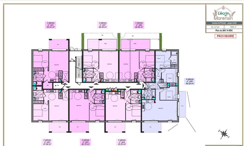 Appartement 3 pièces Leon disponible à la Vente